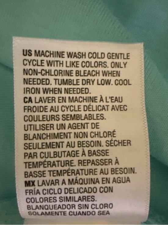 Style & Co Women's Aqua Blue Short Sleeve 100% Cotton Top, Size 2X, NWT - Picture 14 of 15